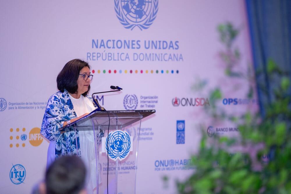 Julia Sánchez, coordinadora residente del Sistema de las Naciones Unidas en el país