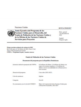 Programa de país 7 [2023-2027]  UNFPA República Dominicana