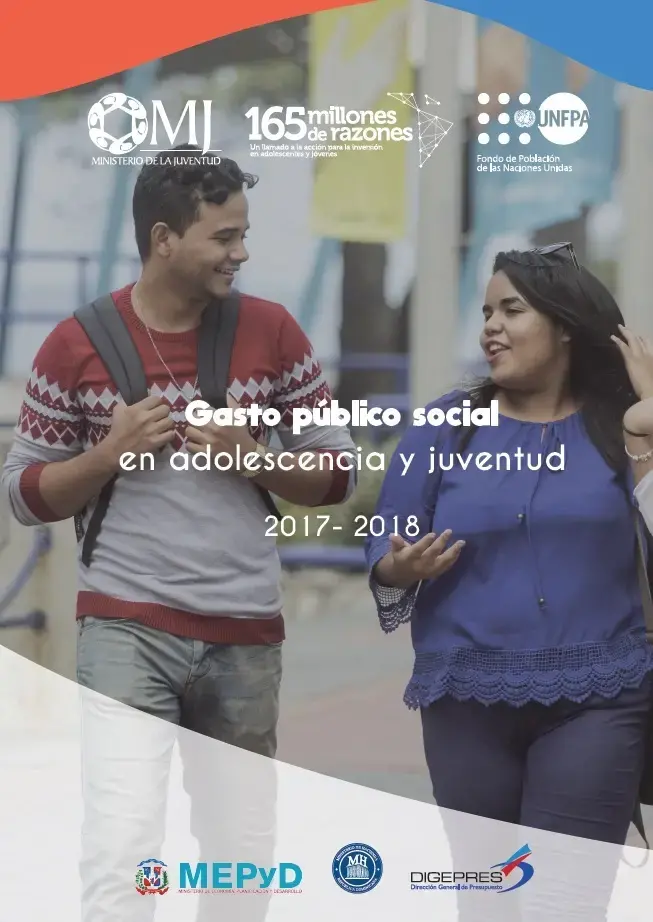 Gasto público social en adolescencia y juventud en la República Dominicana, 2017 - 2018